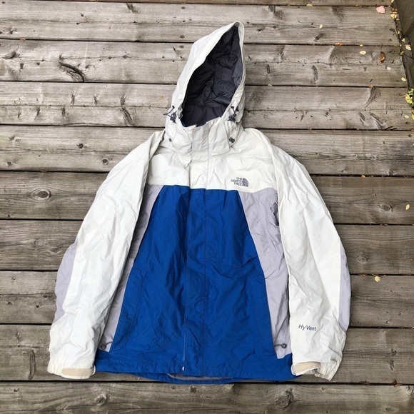 Vintage The North Face Hyvent Jacket small Varsity Blue - Picture 2 of 12